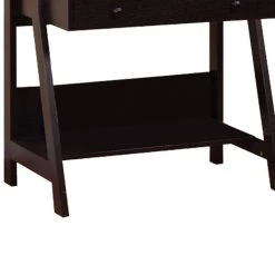35 in. Rectangular Dark Brown 1 Drawer Ladder Desk with Built-In Storage by Benjara 16 35 in. Rectangular Dark Brown 1 Drawer Ladder Desk with Built-In Storage by Benjara -Cheap Benjara Store dark brown benjara ladder desks bm148747 fa 1000