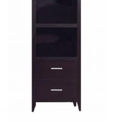82 in. Dark Brown Metal Well Designed Media Tower with Display Shelves by Benjara 8 82 in. Dark Brown Metal Well Designed Media Tower with Display Shelves by Benjara -Cheap Benjara Store dark brown benjara media storage bm148734 77 1000