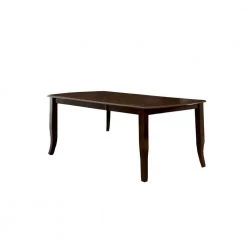 Contemporary Espresso Wooden Dining Table by Benjara