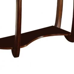 Crystal Falls 51 in. Dark Cherry Brown Specialty Glass Console Table by Benjara -Cheap Benjara Store dark cherry brown benjara console tables bm122997 1f 1000