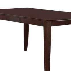 Contemporary Style Dark Cherry Brown Wooden Extension Dining Table by Benjara -Cheap Benjara Store dark cherry brown benjara kitchen dining tables bm179938 1f 1000