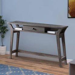 12 in. Rectangular Dark Gray 1 Drawer Writing Desk by Benjara 9 12 in. Rectangular Dark Gray 1 Drawer Writing Desk by Benjara -Cheap Benjara Store dark gray benjara writing desks bm179620 c3 1000