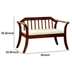 Transitional Style Dark Oak Bench by Benjara -Cheap Benjara Store dark oak benjara bedroom benches bm137828 44 1000