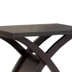 Arkley 19.75 in. W Dark Walnut Contemporary Style End Table by Benjara -Cheap Benjara Store dark walnut benjara end side tables bm122992 c3 1000