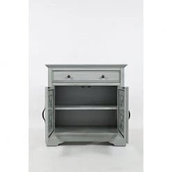 Craftmen Series Earl Gray 32 in. Wooden Accent Cabinet with Fretwork Glass Front by Benjara 11 Craftmen Series Earl Gray 32 in. Wooden Accent Cabinet with Fretwork Glass Front by Benjara -Cheap Benjara Store earl gray benjara accent cabinets bm184060 77 1000