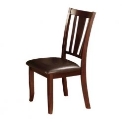 Edgewood I Transitional 39 in. H Espresso Side Chair (Set of 2) by Benjara
