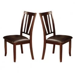 Edgewood I Transitional 39 in. H Espresso Side Chair (Set of 2) by Benjara -Cheap Benjara Store espresso benjara accent chairs bm131246 c3 1000