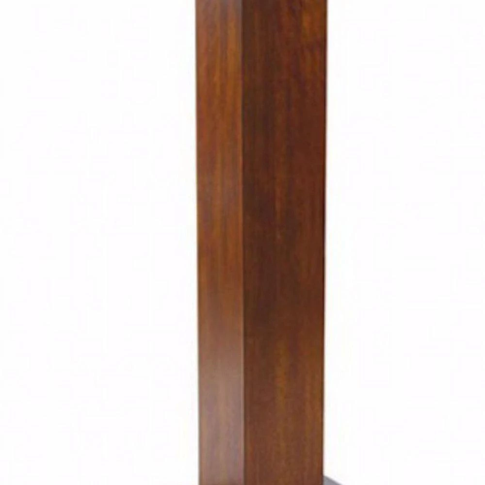 Catalia Contemporary 47 in. Height Oak and Espresso Wood Book Stand by Benjara 5 Catalia Contemporary 47 in. Height Oak and Espresso Wood Book Stand by Benjara - Image 5