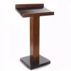 Catalia Contemporary 47 in. Height Oak and Espresso Wood Book Stand by Benjara