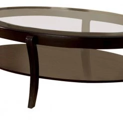 49 in. Espresso Large Oval Glass Coffee Table with Shelf by Benjara 10 49 in. Espresso Large Oval Glass Coffee Table with Shelf by Benjara -Cheap Benjara Store espresso benjara coffee tables bm123254 1f 1000