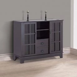 Dubbs 42 in. Espresso Brown Standard Rectangle Wood Console Table with Drawers by Benjara -Cheap Benjara Store espresso brown benjara console tables bm154272 31 1000