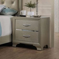 2-Drawer Gold Nightstand 24.29" H x 16.38" W x 23.62" D by Benjara 13 2-Drawer Gold Nightstand 24.29" H x 16.38" W x 23.62" D by Benjara -Cheap Benjara Store gold benjara nightstands bm185453 31 1000