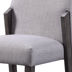 Gray and Black Wood and fabric Upholstered Dining Side Chairs (Set of 2) by Benjara 10 Gray and Black Wood and fabric Upholstered Dining Side Chairs (Set of 2) by Benjara -Cheap Benjara Store gray and black benjara dining chairs bm204541 c3 1000
