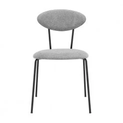 Neo Modern Grey Fabric and Black Metal Dining Room Chairs (Set of 2) by Benjara 8 Neo Modern Grey Fabric and Black Metal Dining Room Chairs (Set of 2) by Benjara -Cheap Benjara Store gray and black benjara dining chairs bm245961 4f 1000