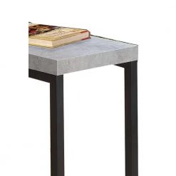 Industrial Gray and Black Faux Cement Designed Snack Table by Benjara -Cheap Benjara Store gray and black benjara end side tables bm160146 1f 1000