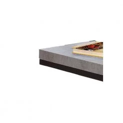 Industrial Gray and Black Faux Cement Designed Snack Table by Benjara -Cheap Benjara Store gray and black benjara end side tables bm160146 4f 1000