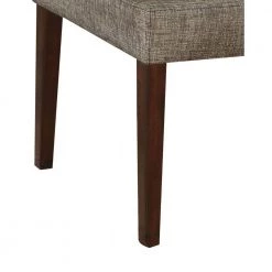 Grey Fabric Wooden Side Chair (Set of 2) by Benjara -Cheap Benjara Store gray and brown benjara accent chairs bm177596 1f 1000