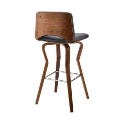 40 in. Gray and Brown Low Back Metal and Wood Swivel Barstool with Faux Leather and Wooden Support by Benjara 13 40 in. Gray and Brown Low Back Metal and Wood Swivel Barstool with Faux Leather and Wooden Support by Benjara -Cheap Benjara Store gray and brown benjara bar stools bm270009 1f 1000