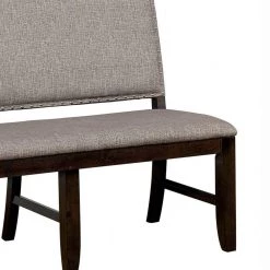 Gray and Brown Fabric Upholstered Wooden Bench with Nail Head Trim 39.62 in. H x 23.25 in. W x 48.87 in. D by Benjara 8 Gray and Brown Fabric Upholstered Wooden Bench with Nail Head Trim 39.62 in. H x 23.25 in. W x 48.87 in. D by Benjara -Cheap Benjara Store gray and brown benjara bedroom benches bm183108 4f 1000