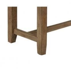 Gray and Brown Fabric Upholstered Wooden Frame Bench with Chamfered Legs by Benjara -Cheap Benjara Store gray and brown benjara bedroom benches bm215231 4f 1000