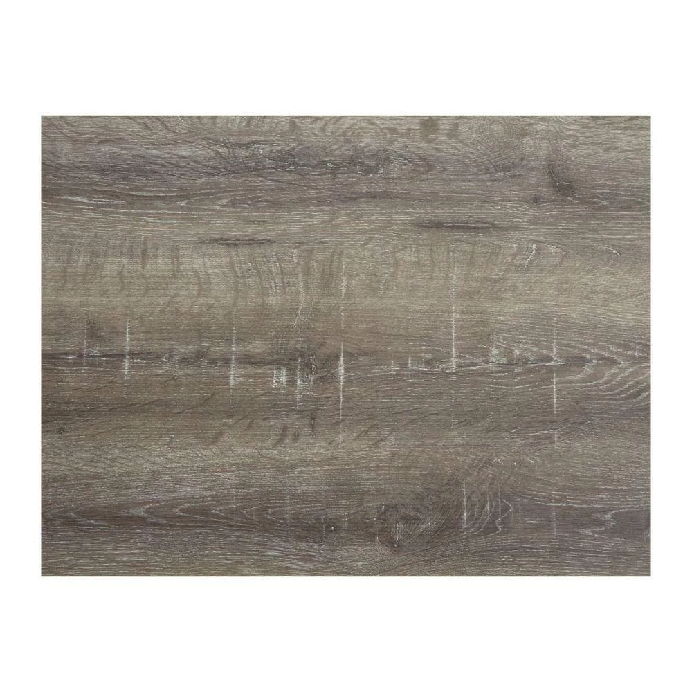 16.13 in. H Gray and Brown Wooden Table Set with Sturdy Metal Base (Set of 3) by Benjara 5 16.13 in. H Gray and Brown Wooden Table Set with Sturdy Metal Base (Set of 3) by Benjara - Image 5