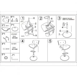 46 in. Gray and Silver Low Back Wood and metal Bar Stool with Leatherette Button Tufted Back and Seat by Benjara -Cheap Benjara Store gray and silver benjara bar stools bm270412 fa 1000