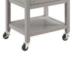 Gray and Silver Wooden Apartment Cart with Drawer and Caster Wheels by Benjara 7 Gray and Silver Wooden Apartment Cart with Drawer and Caster Wheels by Benjara -Cheap Benjara Store gray and silver benjara kitchen carts bm144044 4f 1000