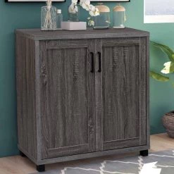 Gray Wooden Accent Cabinet with 2-Doors with Grain Details by Benjara 13 Gray Wooden Accent Cabinet with 2-Doors with Grain Details by Benjara -Cheap Benjara Store gray benjara accent cabinets bm245888 31 1000