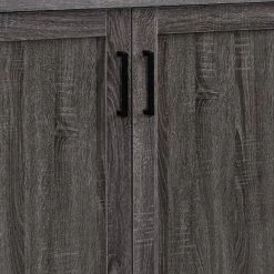 Gray Wooden Accent Cabinet with 2-Doors with Grain Details by Benjara 10 Gray Wooden Accent Cabinet with 2-Doors with Grain Details by Benjara -Cheap Benjara Store gray benjara accent cabinets bm245888 4f 1000