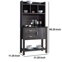 Multi Storage Gray Distressed Wooden Baker's Rack with 2-Utility Drawers by Benjara 13 Multi Storage Gray Distressed Wooden Baker's Rack with 2-Utility Drawers by Benjara -Cheap Benjara Store gray benjara baker s racks bm179597 44 1000