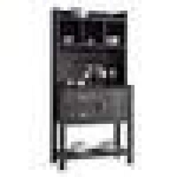 Multi Storage Gray Distressed Wooden Baker's Rack with 2-Utility Drawers by Benjara 2 Multi Storage Gray Distressed Wooden Baker's Rack with 2-Utility Drawers by Benjara - Image 2