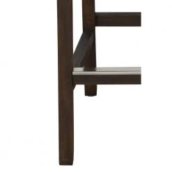 37 in. H Gray Wood and Leatherette Counter Height Stool with Swooping Arms and Nail Head Trim by Benjara -Cheap Benjara Store gray benjara bar stools bm195677 1f 1000