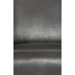 37 in. H Gray Wood and Leatherette Counter Height Stool with Swooping Arms and Nail Head Trim by Benjara -Cheap Benjara Store gray benjara bar stools bm195677 4f 1000