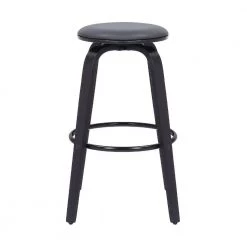 25 in. Gray Backless Barstool with Swivel Seat and Wooden Legs by Benjara -Cheap Benjara Store gray benjara bar stools bm269990 c3 1000