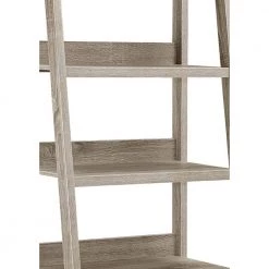 60 in. Height Transitional Style Gray with 5-Shelves Wooden Ladder Bookcase by Benjara 8 60 in. Height Transitional Style Gray with 5-Shelves Wooden Ladder Bookcase by Benjara -Cheap Benjara Store gray benjara bookcases bookshelves bm144092 4f 1000