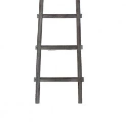 59 in. H Transitional Style Gray Wooden Decor Ladder with 5-Steps by Benjara -Cheap Benjara Store gray benjara bookcases bookshelves bm210390 1f 1000