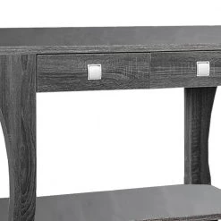 48 in. Gray Standard Rectangle Wood Console Table with 2-Drawers by Benjara -Cheap Benjara Store gray benjara console tables bm183124 1f 1000