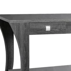 48 in. Gray Standard Rectangle Wood Console Table with 2-Drawers by Benjara -Cheap Benjara Store gray benjara console tables bm183124 4f 1000