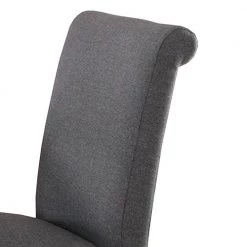 Upholstery Gray Solid Wood Dining Chair (Set of 2) by Benjara -Cheap Benjara Store gray benjara dining chairs bm171531 1d 1000