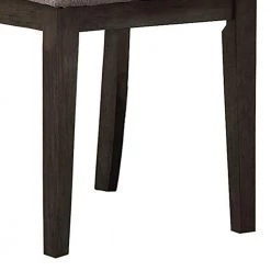 Gray Wood and Fabric Dining Side Chair with Square Tufts (Set of 2) by Benjara -Cheap Benjara Store gray benjara dining chairs bm180286 1f 1000