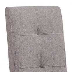 Gray Wood and Fabric Dining Side Chair with Square Tufts (Set of 2) by Benjara -Cheap Benjara Store gray benjara dining chairs bm180286 c3 1000