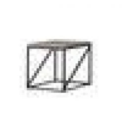 24 in. H Industrial Style Gray with Wooden Top And Metallic Base Minimal End Table by Benjara -Cheap Benjara Store gray benjara end side tables bm184954 31 1000