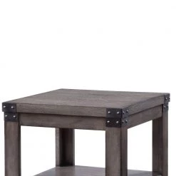 24 in. H Gray Wooden End Table with Open Bottom Shelf and 1-Drawer by Benjara 13 24 in. H Gray Wooden End Table with Open Bottom Shelf and 1-Drawer by Benjara -Cheap Benjara Store gray benjara end side tables bm204478 1f 1000