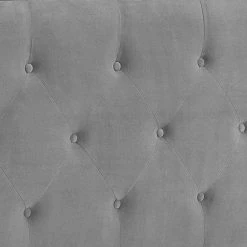 79.5 in. Gray Fabric Upholstered King Size Headboard with Button Tufted Accent by Benjara -Cheap Benjara Store gray benjara headboards bm144127 4f 1000