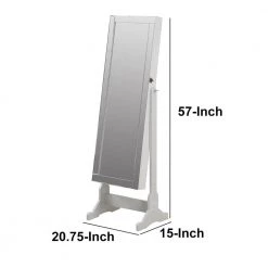Beautiful Gray Jewelry Cheval Mirror with Interior Storage (15 in. L x 20.75 in. W x 57 in. H) by Benjara 10 Beautiful Gray Jewelry Cheval Mirror with Interior Storage (15 in. L x 20.75 in. W x 57 in. H) by Benjara -Cheap Benjara Store gray benjara jewelry armoires bm160113 44 1000