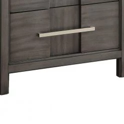 2-Drawers Gray Night Stand (24 in. H x 23.62 in. W x 16 in. D) by Benjara -Cheap Benjara Store gray benjara nightstands bm182990 1f 1000