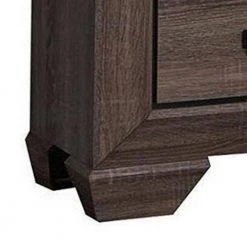 2-Drawer Gray Nightstand with Scalloped Feet 23.62 in. L x 16.54 in. W x 26.65 in. H by Benjara -Cheap Benjara Store gray benjara nightstands bm185442 1f 1000