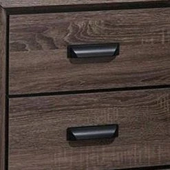 2-Drawer Gray Nightstand with Scalloped Feet 23.62 in. L x 16.54 in. W x 26.65 in. H by Benjara -Cheap Benjara Store gray benjara nightstands bm185442 4f 1000