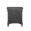 Traditional Style 2-Drawer Dark Gray Wooden Nightstand with Metal Handles 21.26 in. L x 15.43 in. W x 23.54 in. H by Benjara