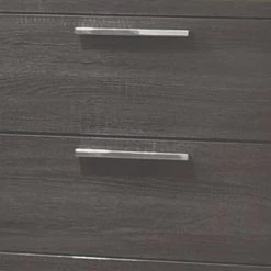 2-Drawer Gray Wooden Nightstand with Bar Pulls and Panel Support 24 in. L x 16 in. W x 25 in. H by Benjara -Cheap Benjara Store gray benjara nightstands bm220326 4f 1000